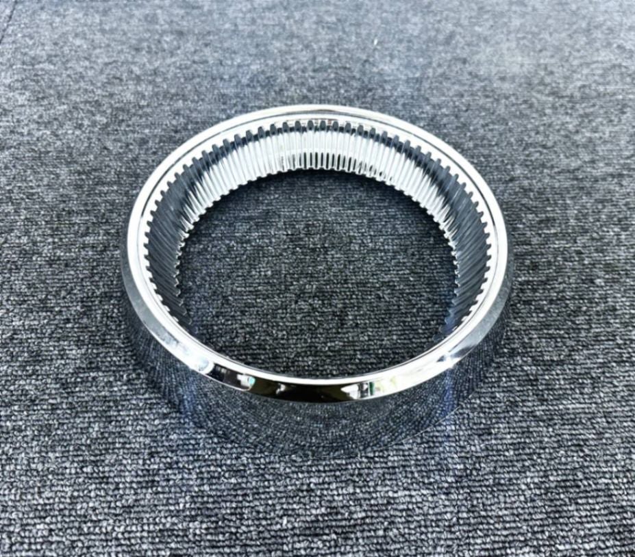 メッキ 丸型 スカイライン テールランプ用 テールリム 1個 G0559S