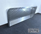 ステンレス リア窓パネル 片面鱗柄 2枚セット 日野 プロフィア