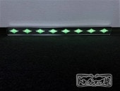 ステンレス 工具箱下アンドン 750幅 鏡面 菱抜き LEDライト付き 燃料