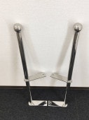 ステンレス 旗棒 ステー付き 2本セット 全長0.6m 32Φ 丸パイプ