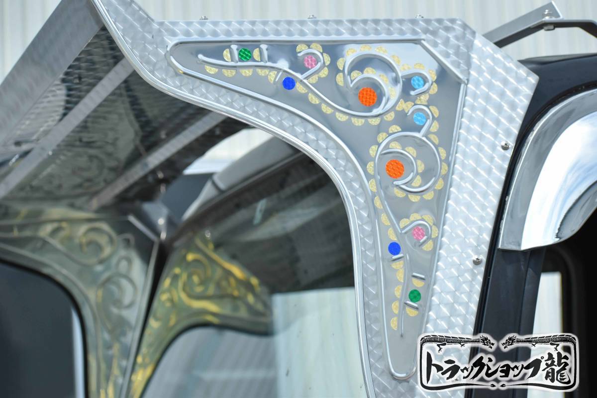マルイ製フロントバイザー】ステンレス MR-1 400♯ 鏡面 ウロコ