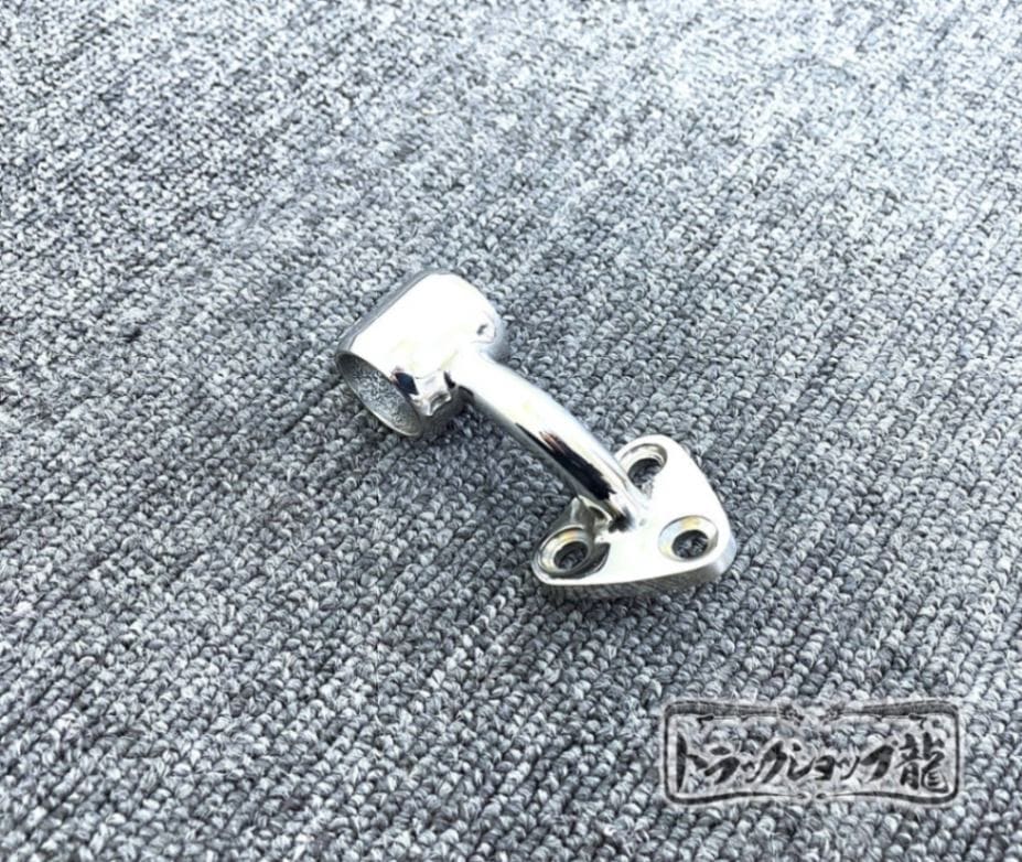 ステンレス 首短 デッキメタル ブラケット 1個 80mm φ19パイプ用