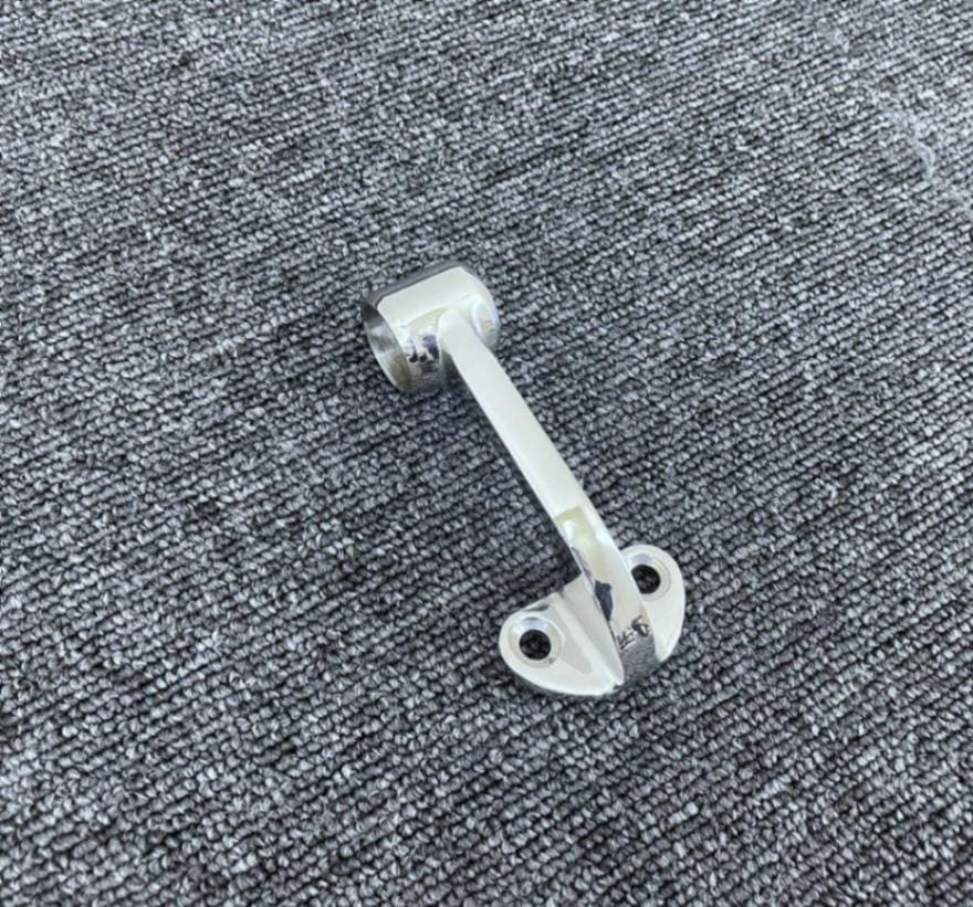 ステンレス 首長 デッキメタル ブラケット 1個 115mm φ19パイプ用 デッキ留め デッキ通し 手すり シートデッキ S0957S