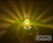 最終決算 UFOマーカー クリスタル 色染めガラス 【黄色 10個セット パーツ
