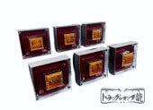 角型 テールランプ (小) 【赤/白】 6個セット バルブ付き 角テール