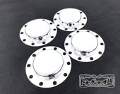 高品質メッキ リアハブキャップ 22.5インチ JIS/ISO 10穴 2デフ 4個組