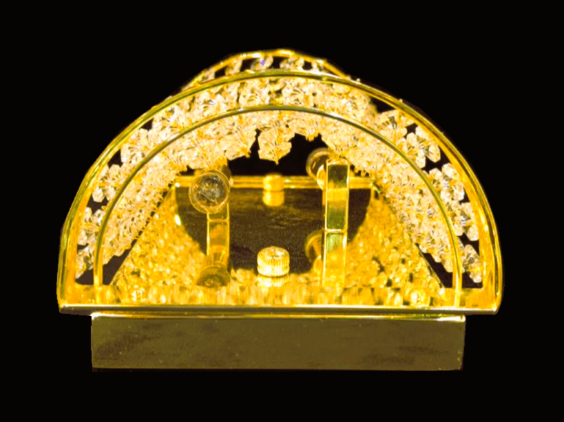 オリジナル！！新品 壁掛 煌き Wビーズ仕様 シャンデリア丸形