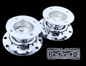 鏡面ステンレス 【19.5インチ】 ベンツ型 ホイールスピンナー 4穴 2個