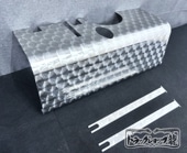 ステンレス ラジエーター サブタンク カバー 鱗柄 三菱ふそう