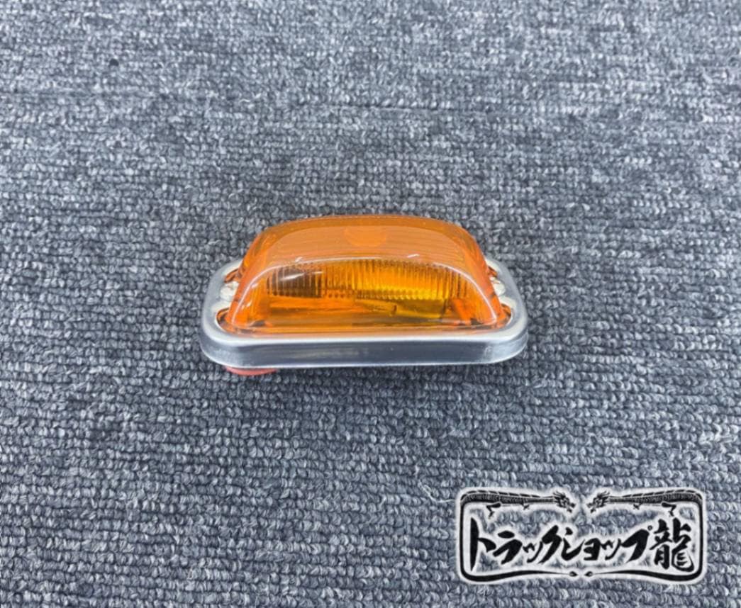 デコトラ マーカーレンズ 角マーカー オレンジ Amazon | トラック用 角マーカーレンズ オレンジ ガラスレンズ