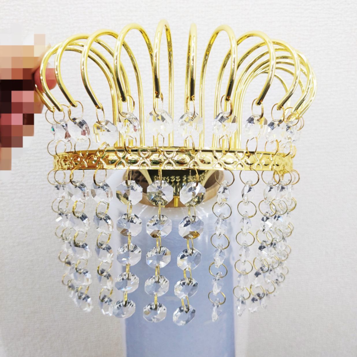シャンデリア補修パーツ 金メッキ ガラスビーズ デコトラ サロンバス