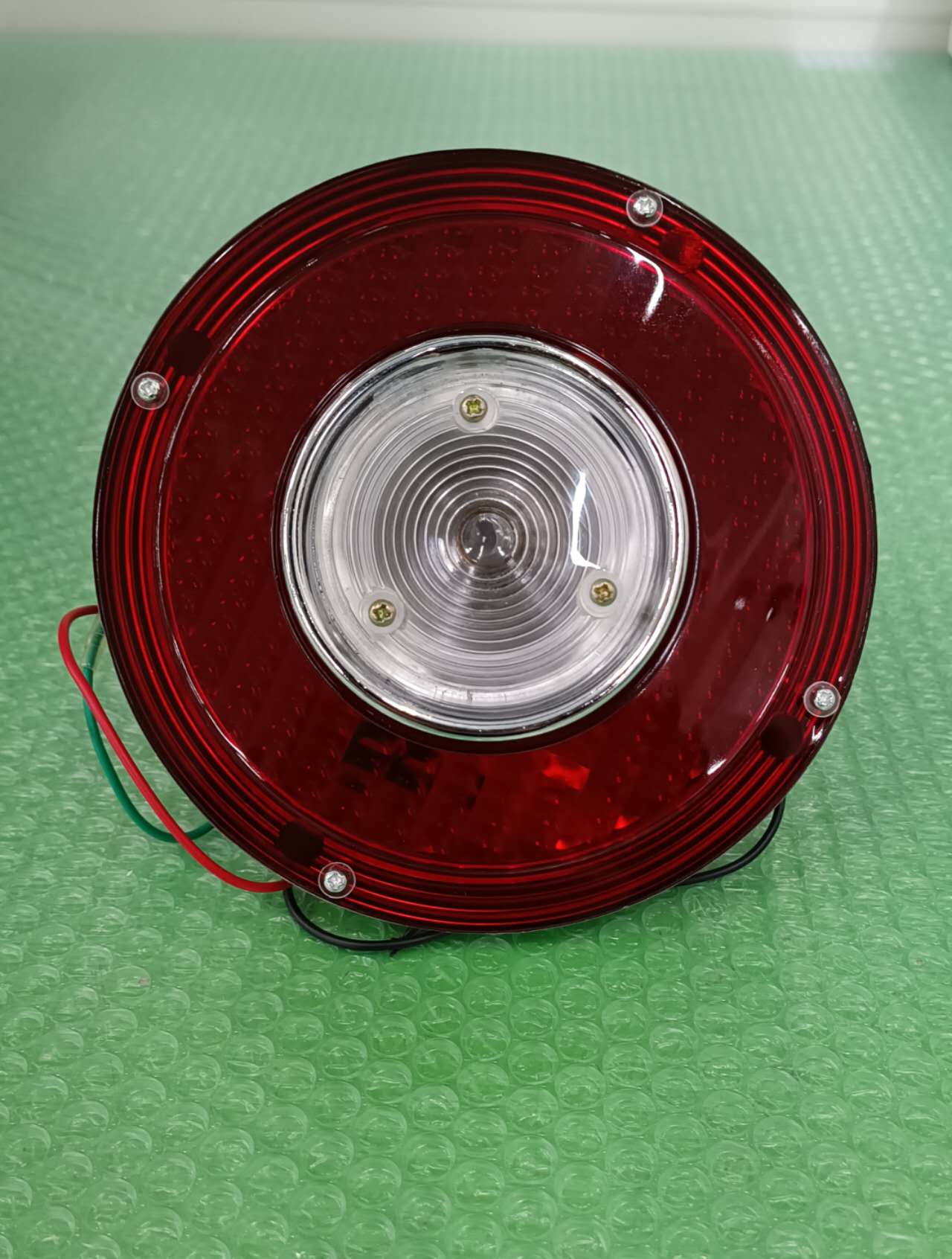 丸形 スカイライン テールランプ レンズのみ 【赤×白】 1個 バルブ付き JBサイズ ケンメリ G0904S