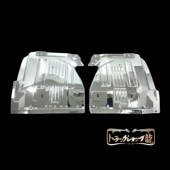 メッキ マッドガード 泥除け フラップ付き 左右セット いすゞ 07エルフ