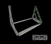 ステンレス工具箱　道具箱　取り付けステー（ボルト）付き ステンレス工具箱 750×450×450mm HKK-750A NSSC180 - トラックボディ