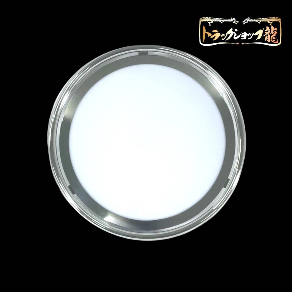 ステンレス ドアアンドン(大) 鏡面 アクリル板/LEDライト 丸アンドン ドア行燈 フロントアンドン T0076S