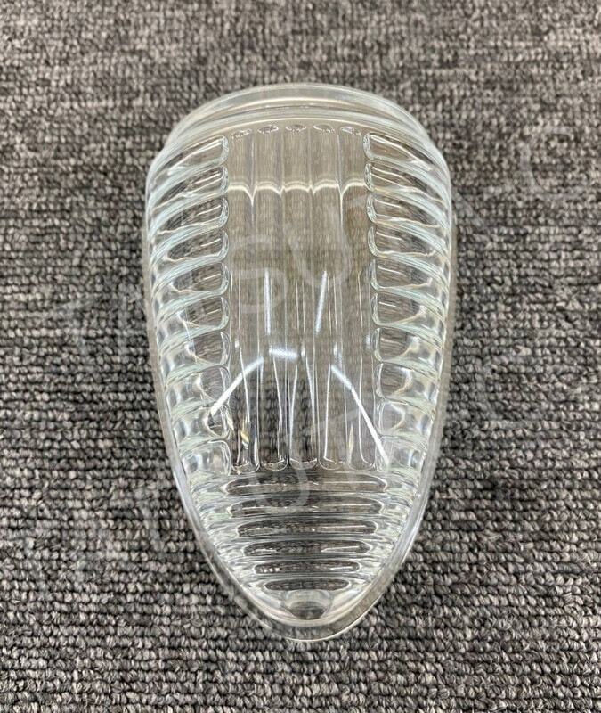 ナマズランプ(大)用 交換レンズ 【クリア】2個セット ガラス製 縦線5本 五光タイプ ナマズレンズ ナマズマーカー G0595S