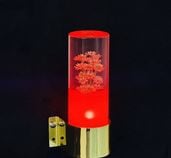 レトロ 水中花ライト 青 金メッキステー シャンデリア金華山