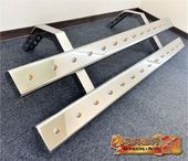 鏡面ステンレス サイドバンパー 1600mm ステー4本付き 左右セット