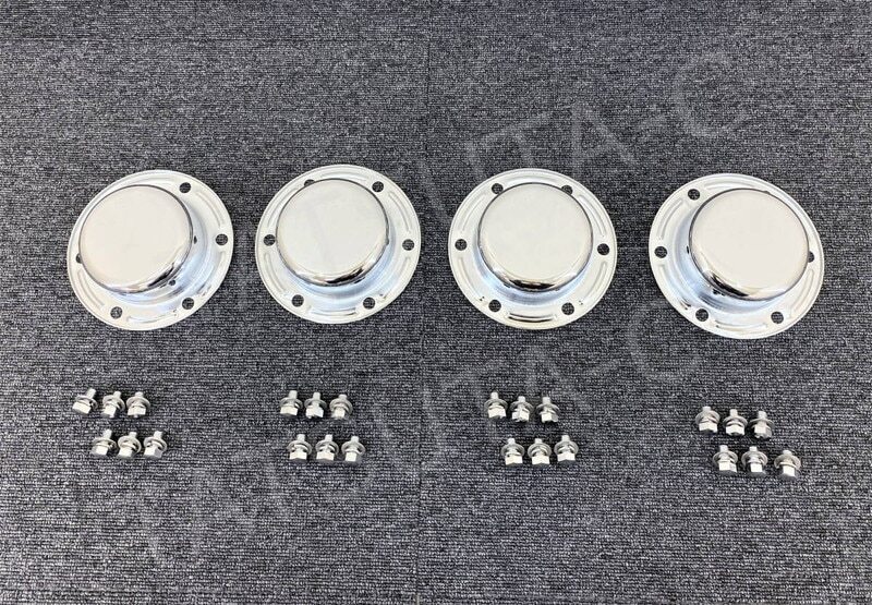 メッキ フロント ハブキャップ 低床 4個セット 日野 グランド