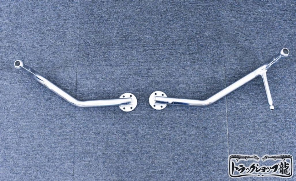 【訳あり品】メッキ ミラーステー RH電動/LH電動 左右セット 三菱ふそう ブルーテックキャンター 標準/ワイド M8988P