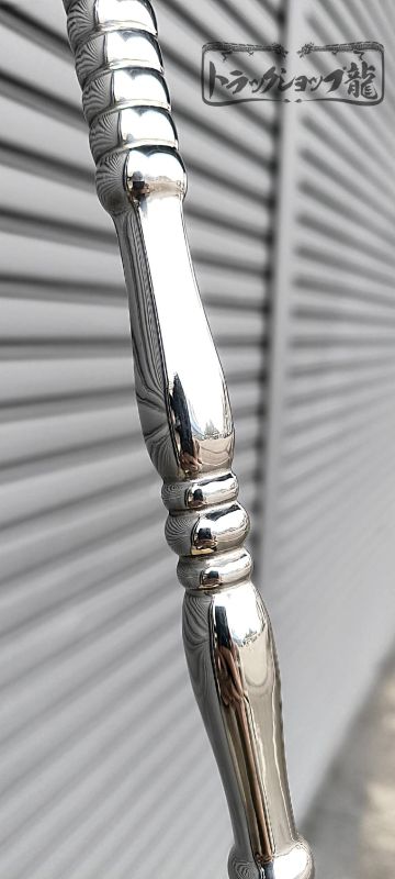 ステンレス 丸 絞りパイプ 【3m/Φ19】 1本 大型/中型 汎用 丸絞り レトロ 旗棒/ナンバー枠/ハシゴ製作等 T0170S