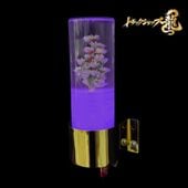 レトロ 水中花ライト 【グリーン】 選べるステー 金メッキ 鏡面