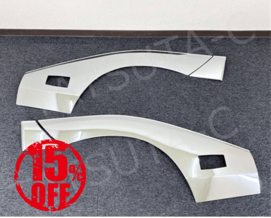 【訳あり品】 メッキ フェンダーパネル サイドランプ付き車用 左右4点セット 日野デュトロ/トヨタダイナ 標準 H8733P