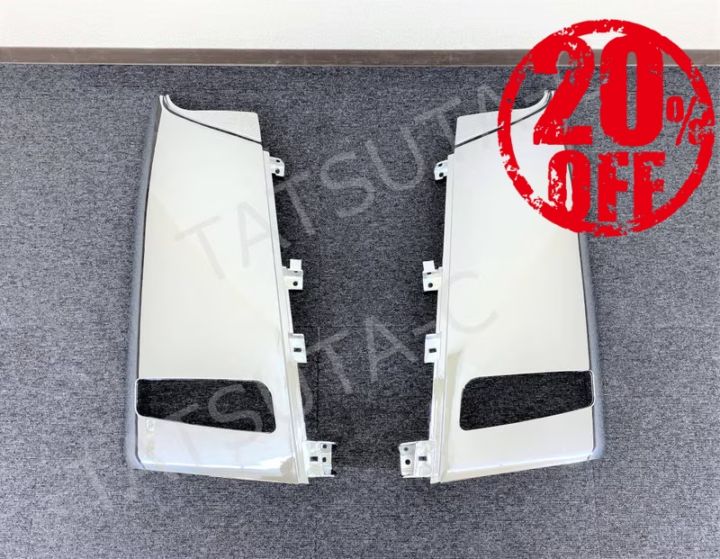 【訳あり品】 メッキ コーナーパネル 左右セット 三菱ふそう ベストワンファイター 標準/ワイド M8821P