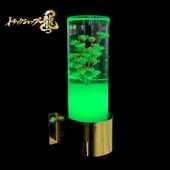 レトロ 水中花ライト 【ブルー】 選べるステー 金メッキ 鏡面