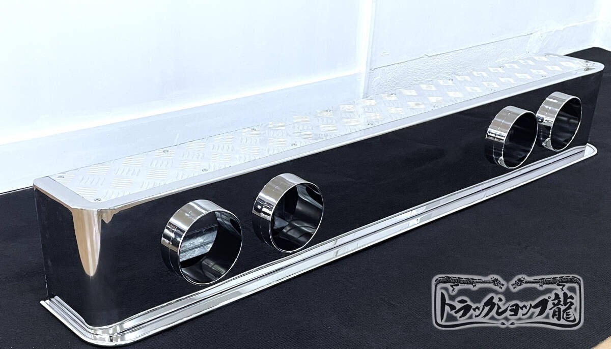 アップグレード】 ステンレス 4連 リアバンパー 1900×250 筒型 奥付け