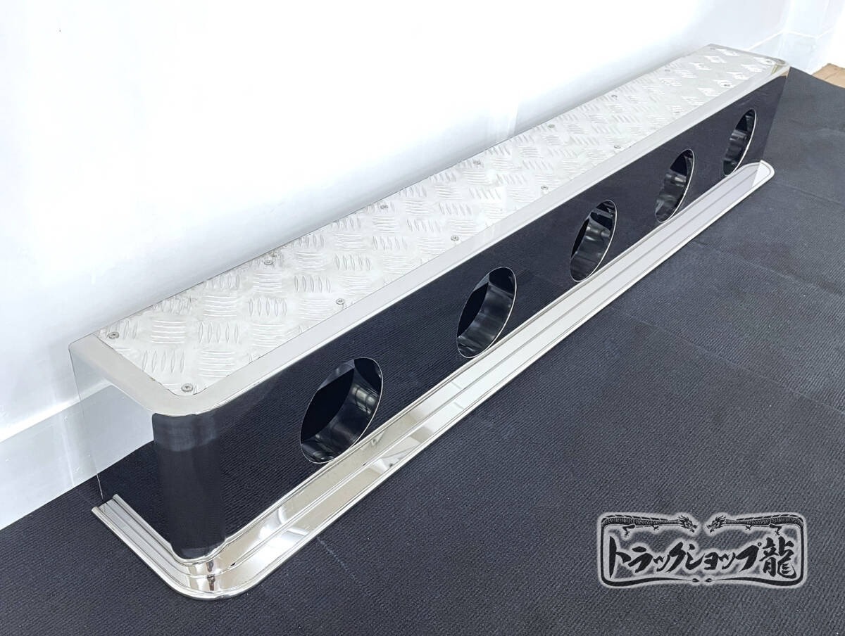 ステンレス 5連 リアバンパー 2100×250 筒型 奥付け リフトガード付き S0839S