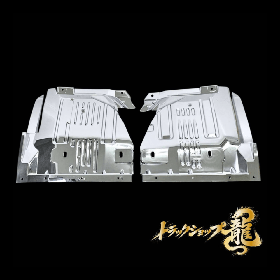 いすゞ 23エルフ 標準/ハイキャブ メッキ マッドガード 左右セット 泥除け 交換式 I0118P