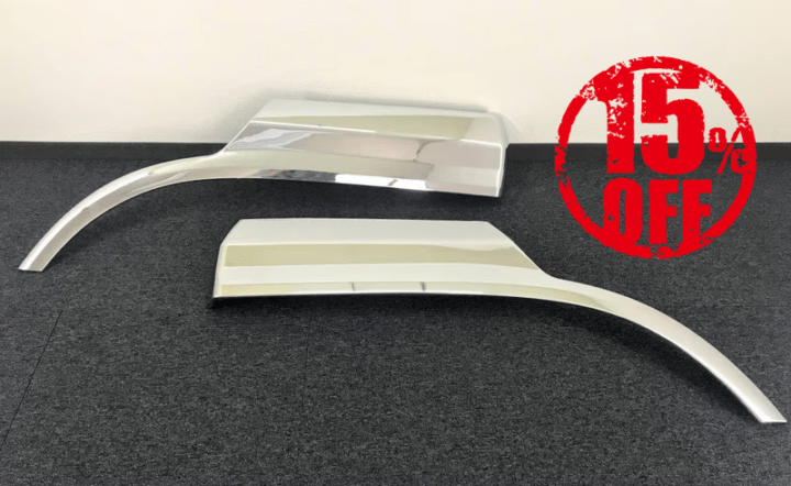 【訳あり品】 メッキ フェンダーパネル 左右セット 日産UD クオン/パーフェクトクオン U8440P