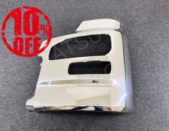 【訳あり品】 メッキ サイドバンパー LH助手席側のみ エアダム一体型 日産UD クオン U8470S