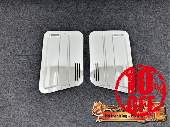 【訳あり品】 メッキ 寝台窓 左右セット 三菱ふそう 07/NEWスーパーグレート/17スーパーグレート M8857P