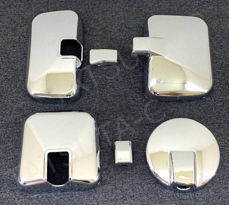 【訳あり品】 メッキ ミラーカバー 4点セット いすゞ フォワード320/342 三菱ふそう フルコンファイター G8313F