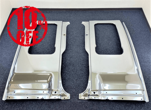 【訳あり品】 メッキ 寝台パネル サイドパネル 左右セット NEWギガ/ギガ/320フォワード I8375P