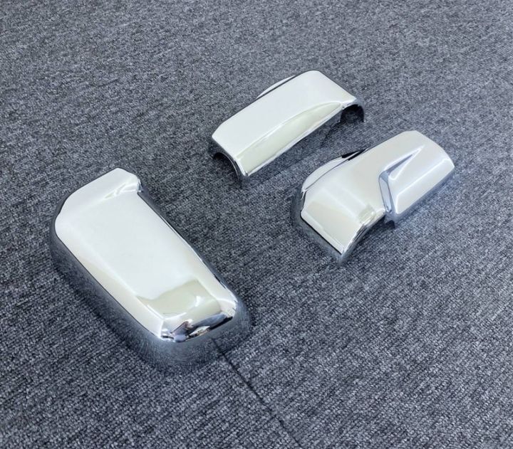 【訳あり品】 メッキ ミラーステーカバー 電動リモコンミラー車用 下部3点セット 日野 17プロフィア H8046S