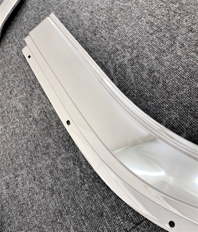 メッキ フロントフェンダー 左右セット いすゞ NEWエルフ/PMエルフ/07