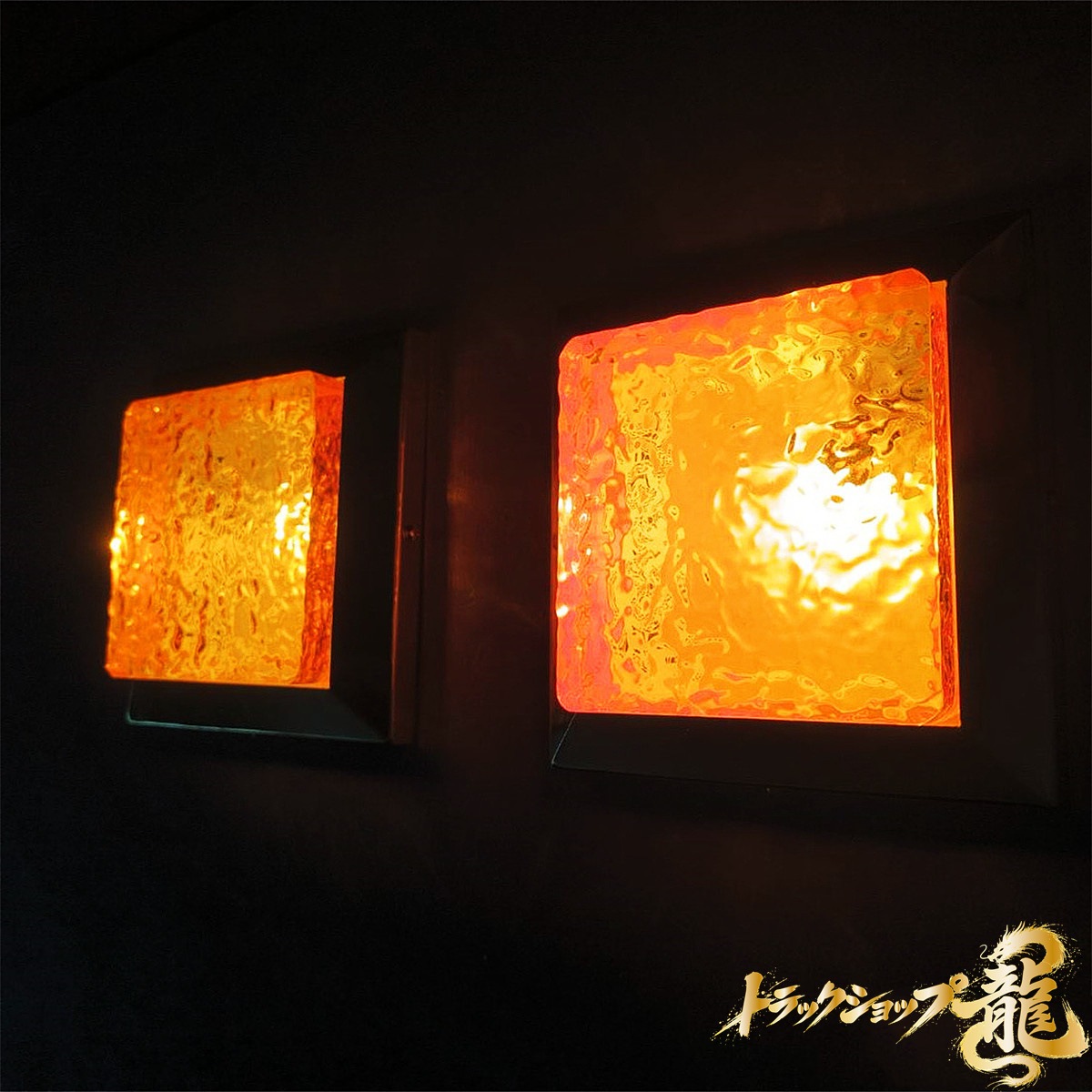 新品 ダウンライト 角型 大 幅175mm シャンデリア 2個セット 石目