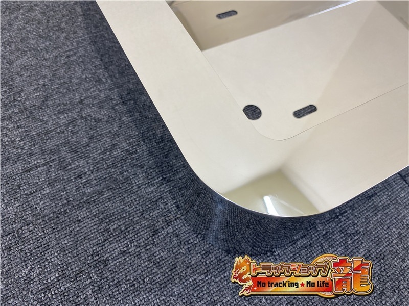 訳あり品】 ステンレス 大型 ナンバー枠 鏡面 50角 角R仕様 奥行10cm