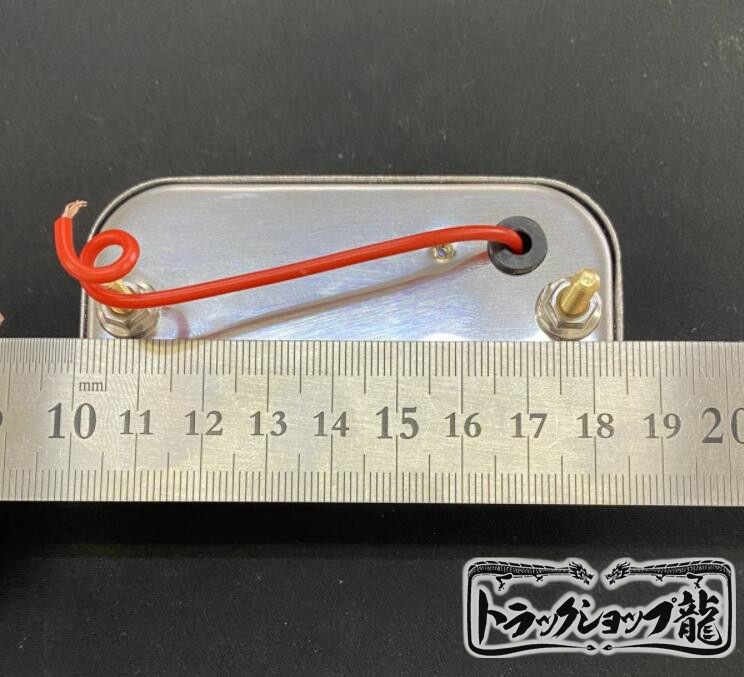 ノーマル球付き 角マーカー 【クリア】 1個 角型 サイドランプ 前開きタイプ ガラスレンズ D0688Y