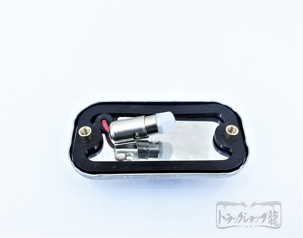 ノーマル球付き 角マーカー 【クリア】 1個 角型 サイドランプ 前開きタイプ ガラスレンズ D0688Y