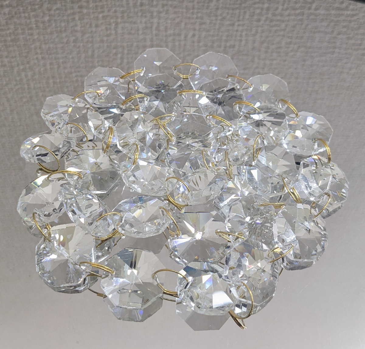 シャンデリア 透明ビーズ 12灯 取扱説明書、おまけ付き シャンデリア 透明ビーズ 12灯 取扱説明書、おまけ付き