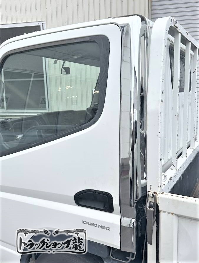 オリジナル メッキ リアサイドピラー 左右セット 三菱ふそう ジェネレーション/ブルーテック/20キャンター 標準/ロールーフ用 M0967P