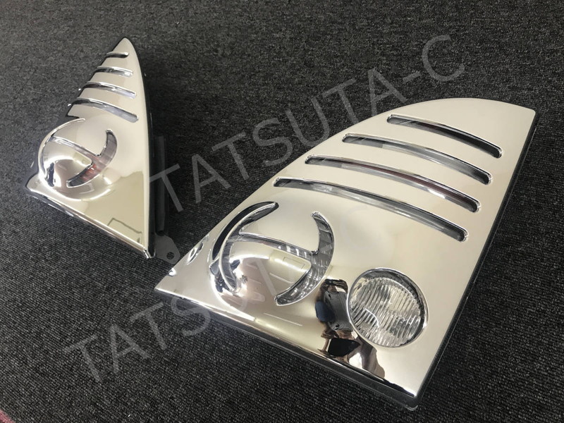 デコトラ　ウィンカーカバー　日野トラック 日野 レンジャー プロ メッキ ウィンカー カバー ガーニッシュ