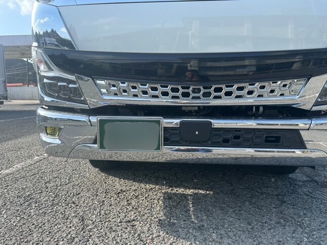 ステンレス 中型 ナンバー枠 超シンプルタイプ 8mm丸棒巻き 裏板無し 汎用 ナンバーフレーム T0084S