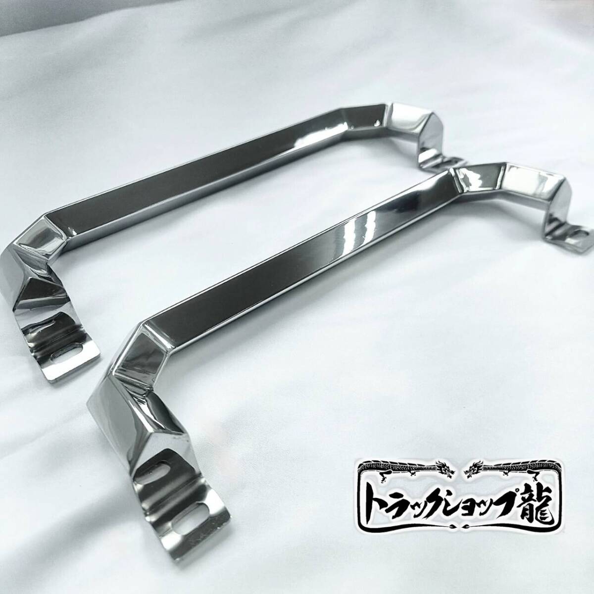 ステンレス ピラー用 アシストグリップ 左右セット 20角オコシ 角