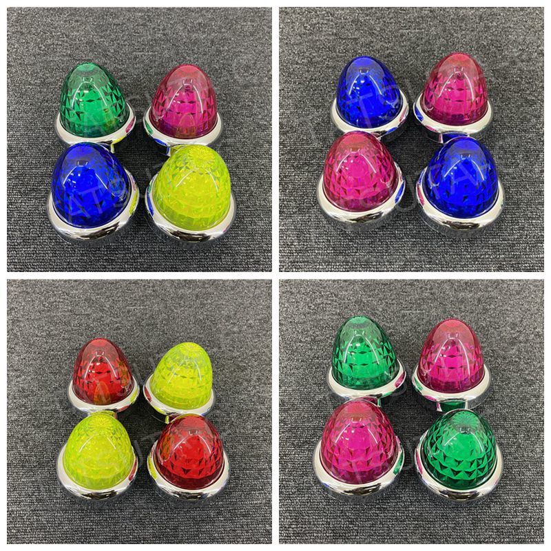 リモコン式 ホイールマーカー バスマーカー 2個セット 色選択 銀色 メッキリング JETレンズ LEDランプ 配線不要 D0672D