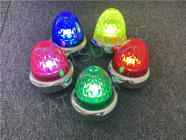 リモコン式 ホイールマーカー バスマーカー 2個セット 色選択 銀色 メッキリング JETレンズ LEDランプ 配線不要 D0672D